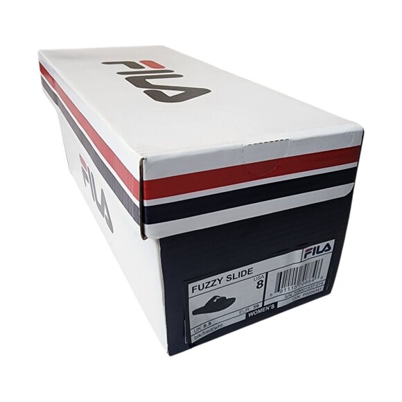 Fila Women's Slide Sandals Black Size 8 Old School New - Picture 6 of 6